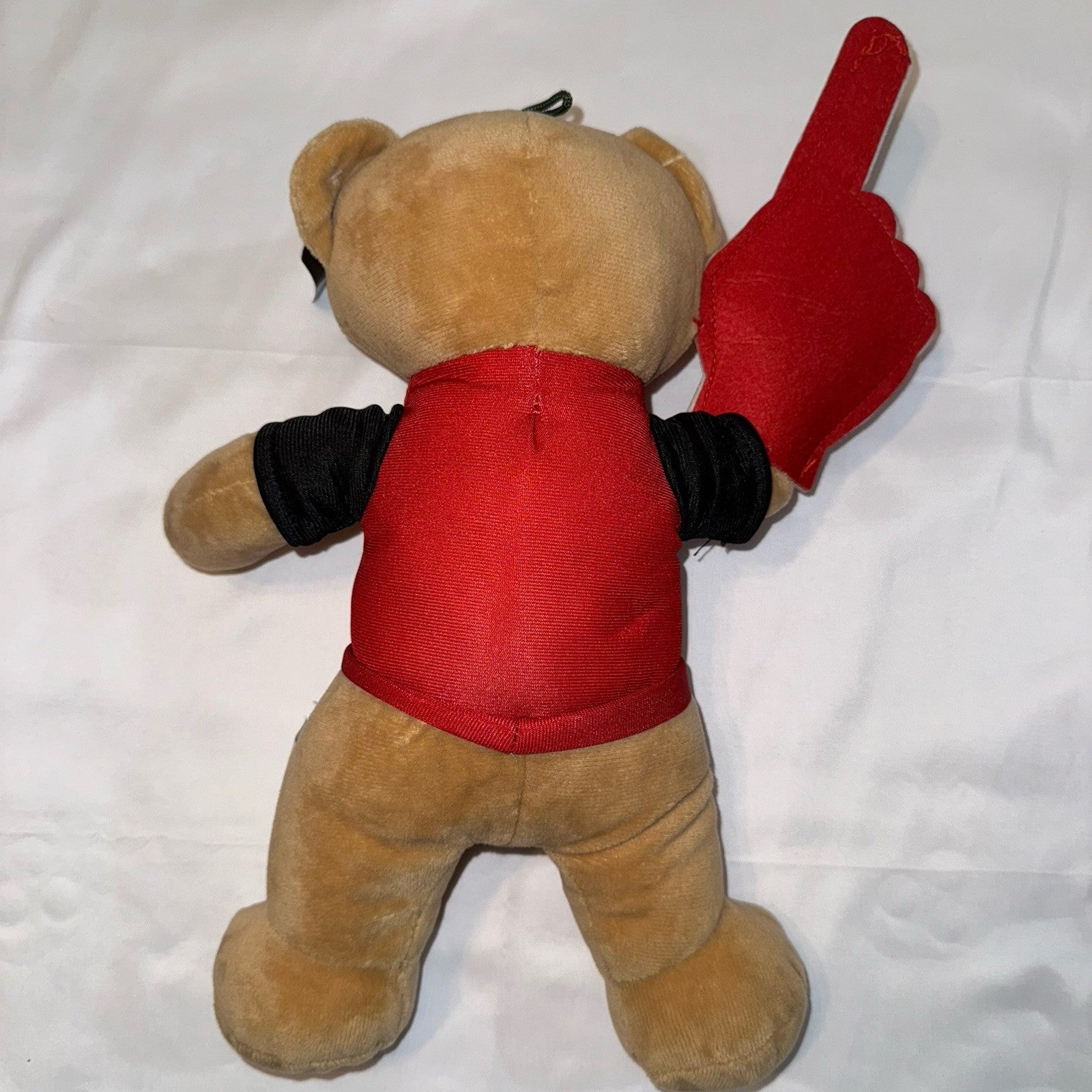 NEW San Francisco 49ers #1 Fan 12" Teddy Bear Plush with Foam Finger NFL