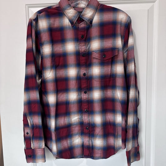 Abercrombie & Fitch Men’s Plaid Button Down Shirt – Size M