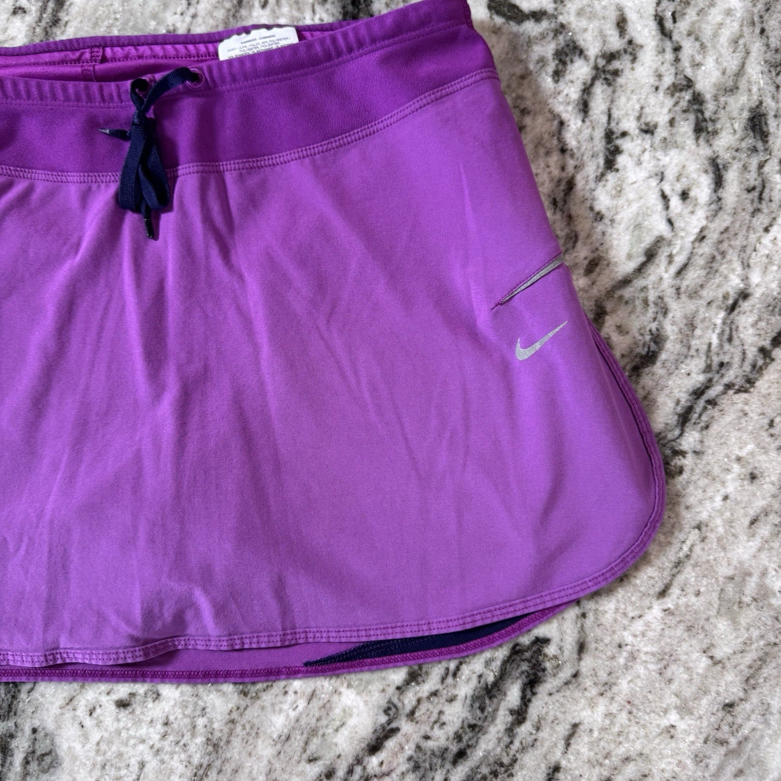 Nike Dri-Fit Skort Women’s Small Purple Plaid Shorts Built-In Tennis Running