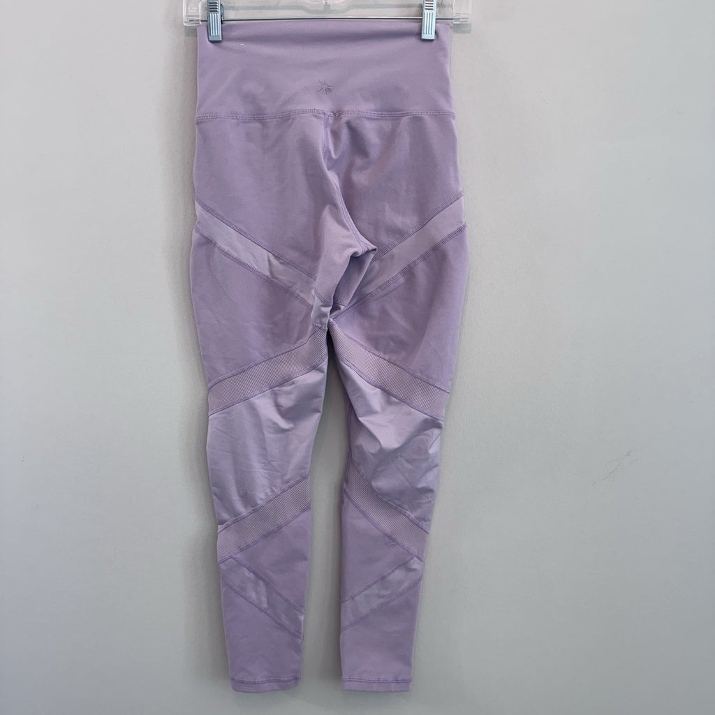 Lot of 3 Aerie American Eagle Leggings Blue Purple Tie Dye Pocket Hugger Medium