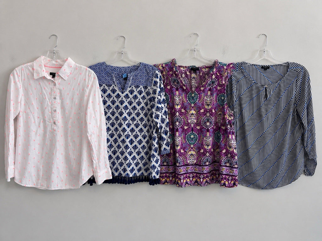 Talbots Women’s Top Lot Size Small Petite 4Pc Floral Stripe Boho Career Casual