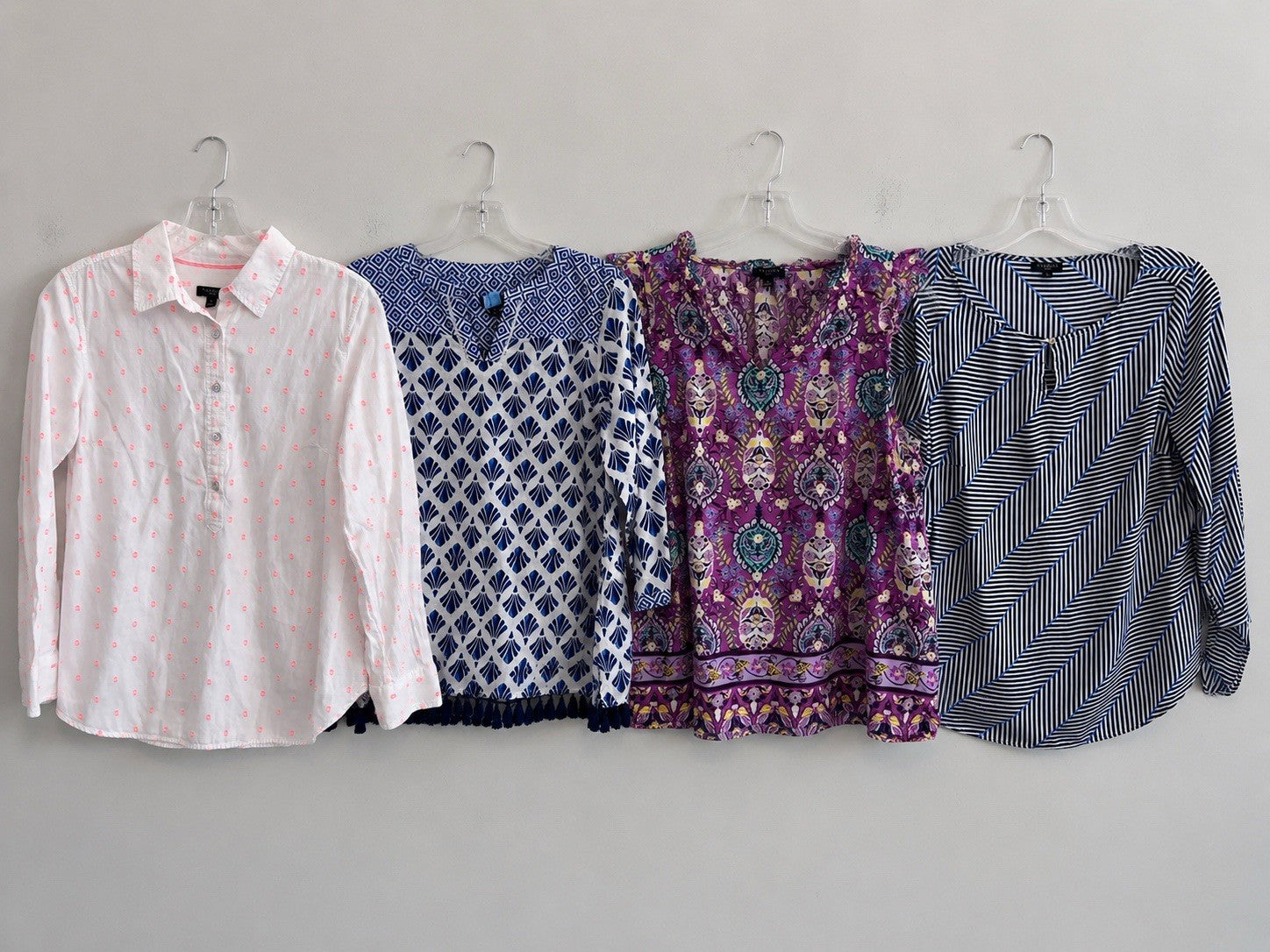 Talbots Women’s Top Lot Size Small Petite 4Pc Floral Stripe Boho Career Casual