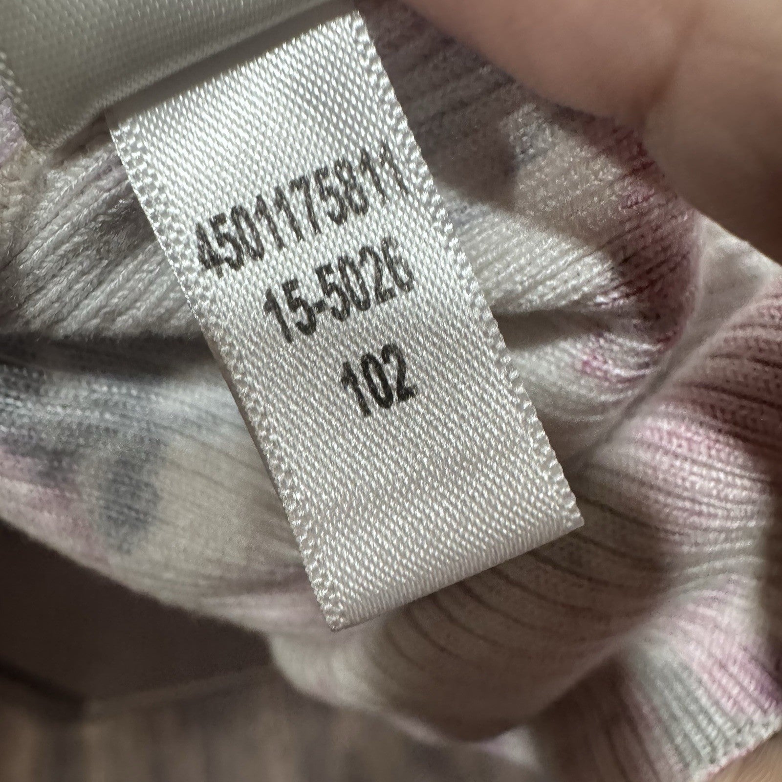 White House Black Market Cardigan S Pink Floral Button Front 3/4 Sleeve Ribbed