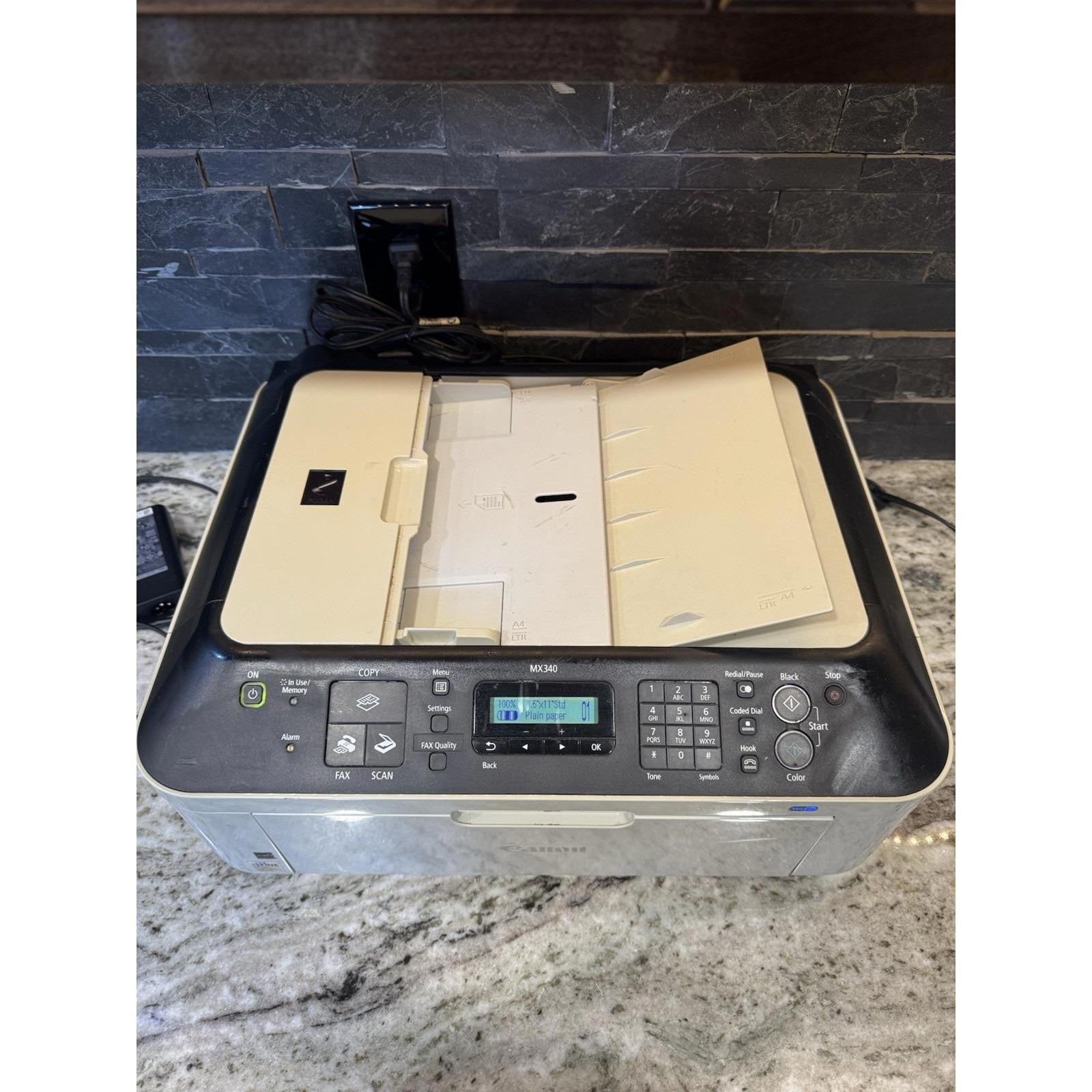 Canon PIXMA MX340 All-In-One Wireless Inkjet Color Printer Scanner Copier No Ink