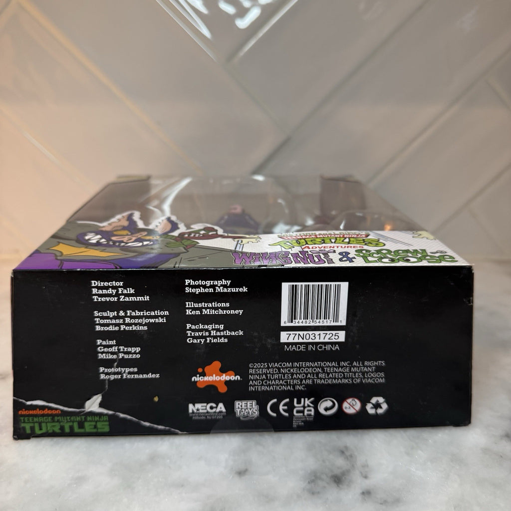 NECA TMNT Adventures Wingnut & Screwloose Action Figure Set NIB Issue #13