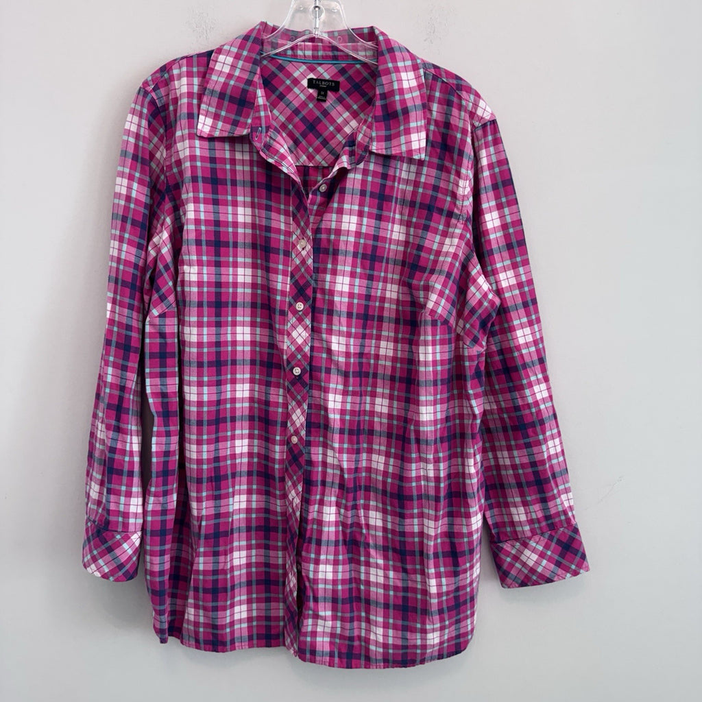 Talbots Women’s Plus 1X Top Lot Plaid Floral Cardigan Cotton 3Pc