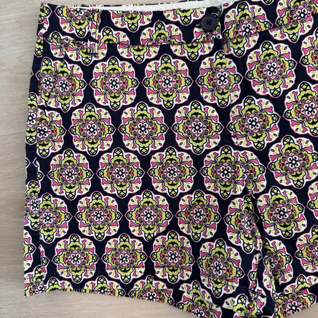 Crown & Ivy Shorts Lot Of 2  Size 14 Geometric & Medallion Print Cotton