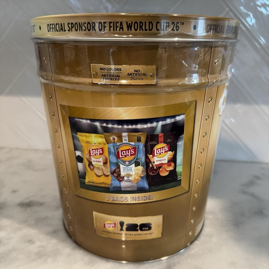 Lay's FIFA World Cup 2026 Gold Collector Tin Lionel Messi Limited Edition New