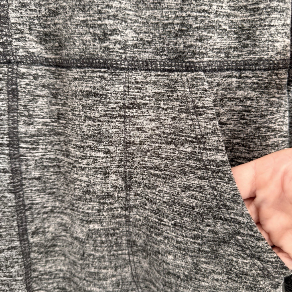 The Limited Gray Space Dye Active Dress XS Pockets Long Sleeve Heathered