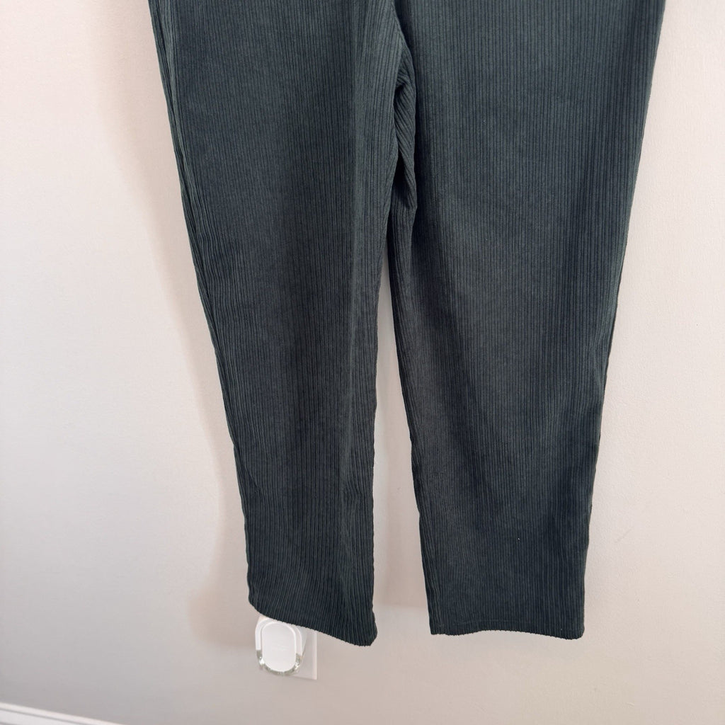 Pink Lily Hunter Green Corduroy Overalls Size Small Retro Boho Adjustable