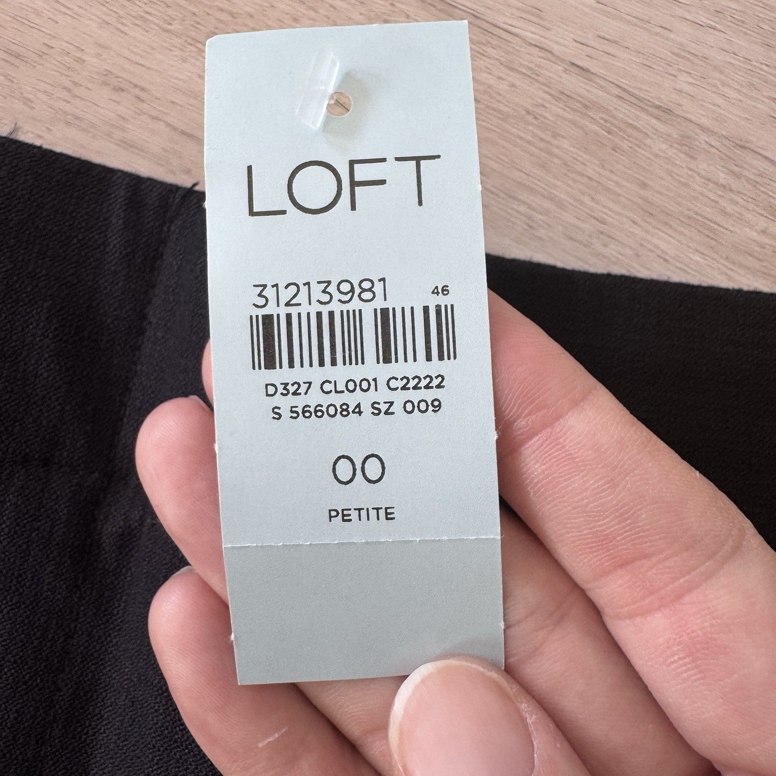 LOFT Petites Black Tailored Shorts 00P NWT Work Career