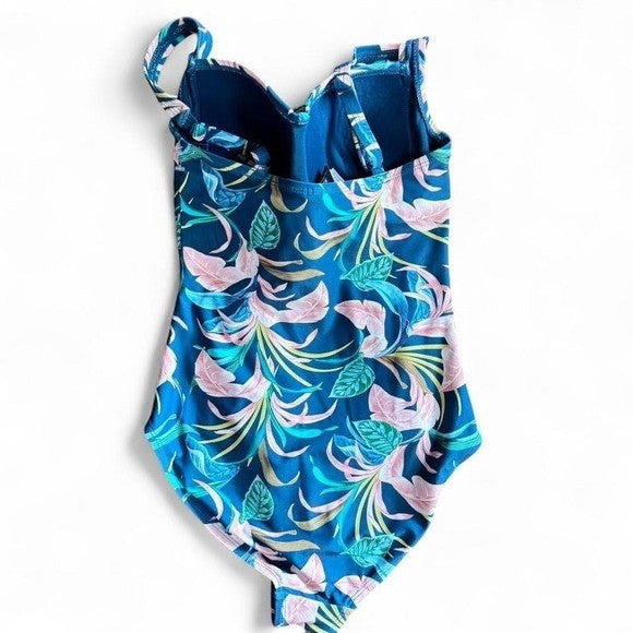 NipTuck Swim One Piece | Tropical Print | Size US 4 / AU 8