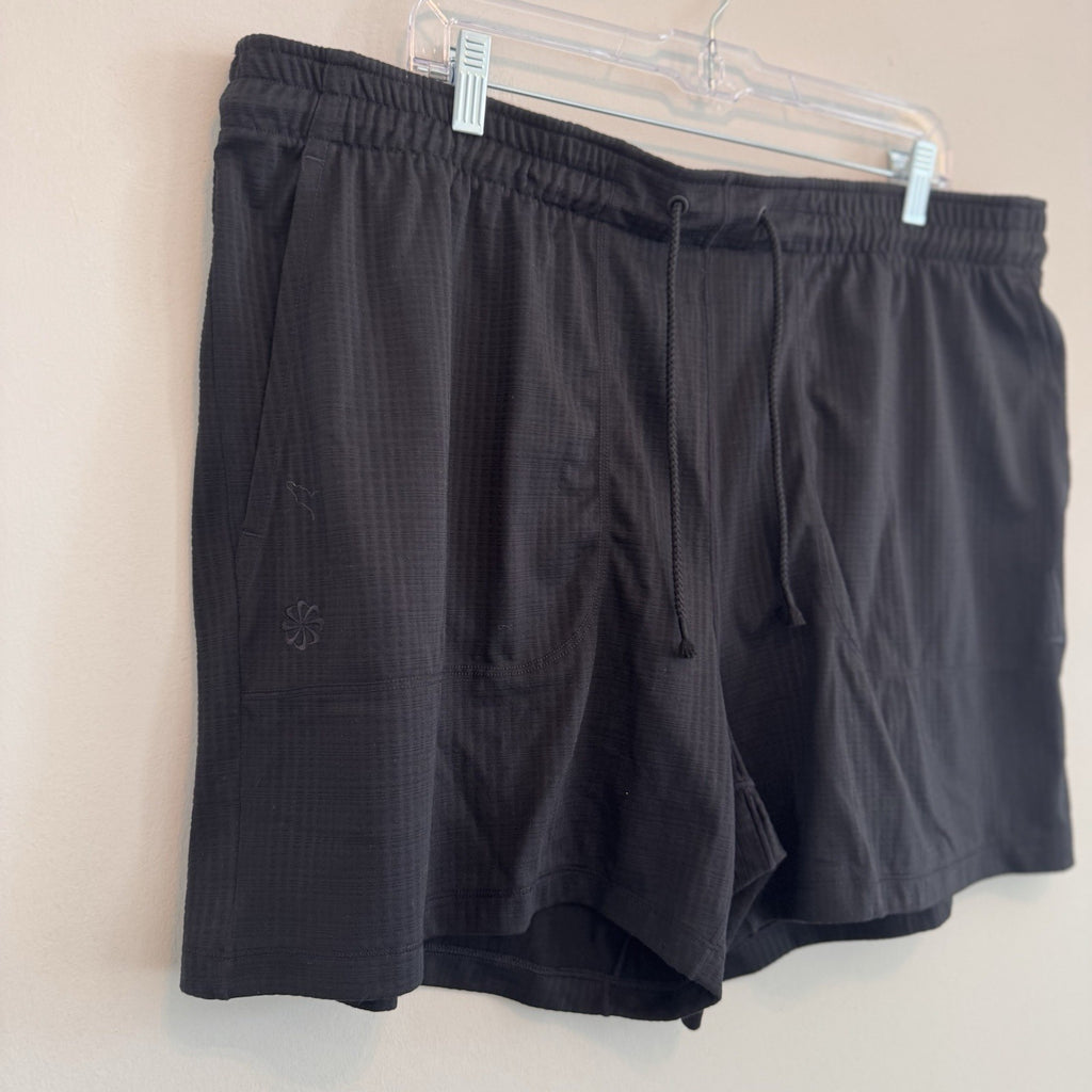 Nike Yoga Men's Dri-FIT 5" Unlined Shorts FB7786-010 Black Size XXL