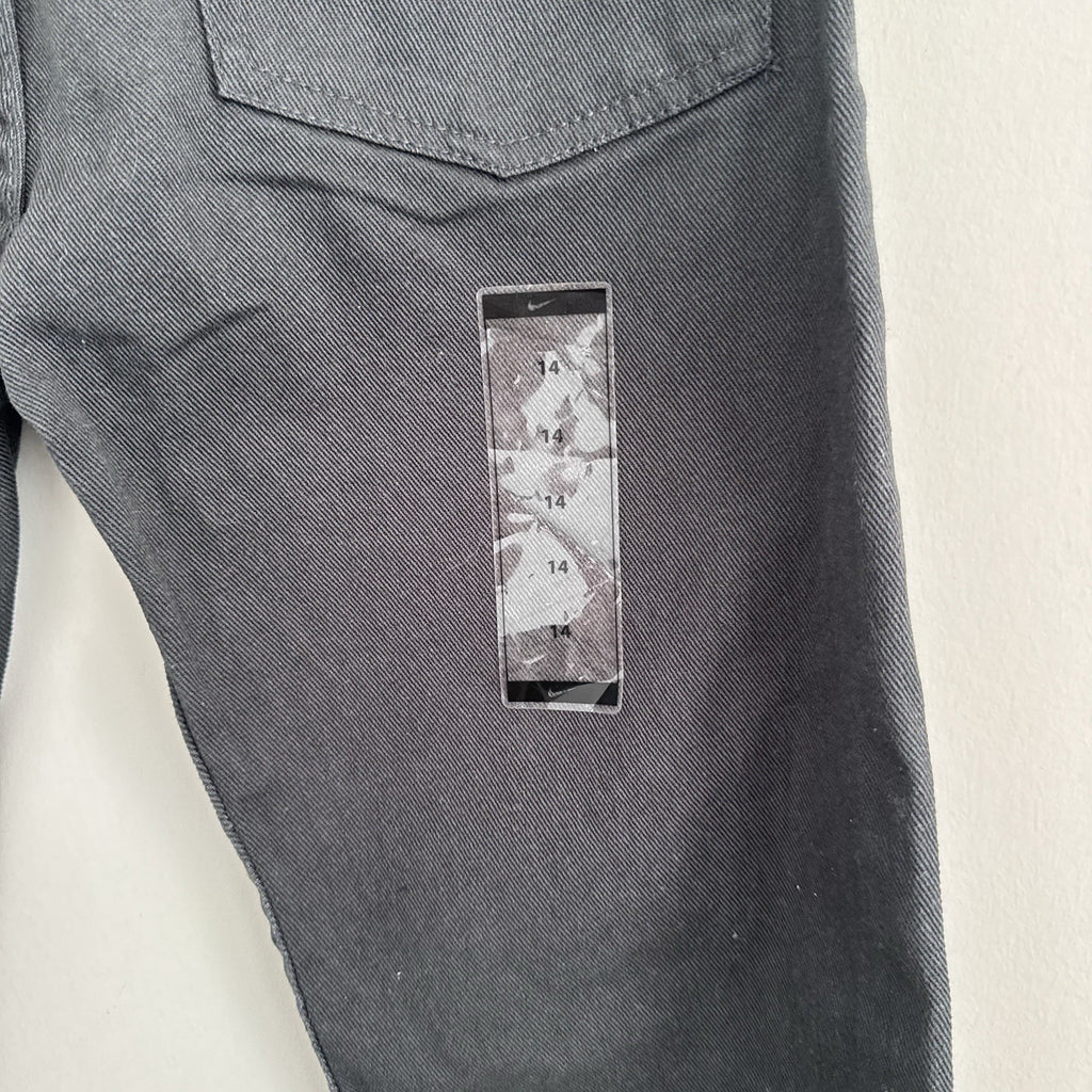 Nike 6.0 Boys Anthracite Jeans Size 14 Slim Fit Stretch NWT
