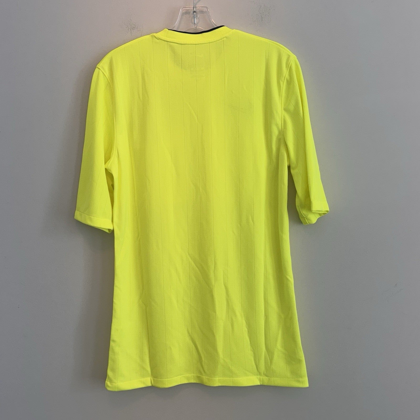 Nike Men’s Dri-Fit Soccer Referee Jersey Neon Volt Yellow DH8024-702 Small NWT