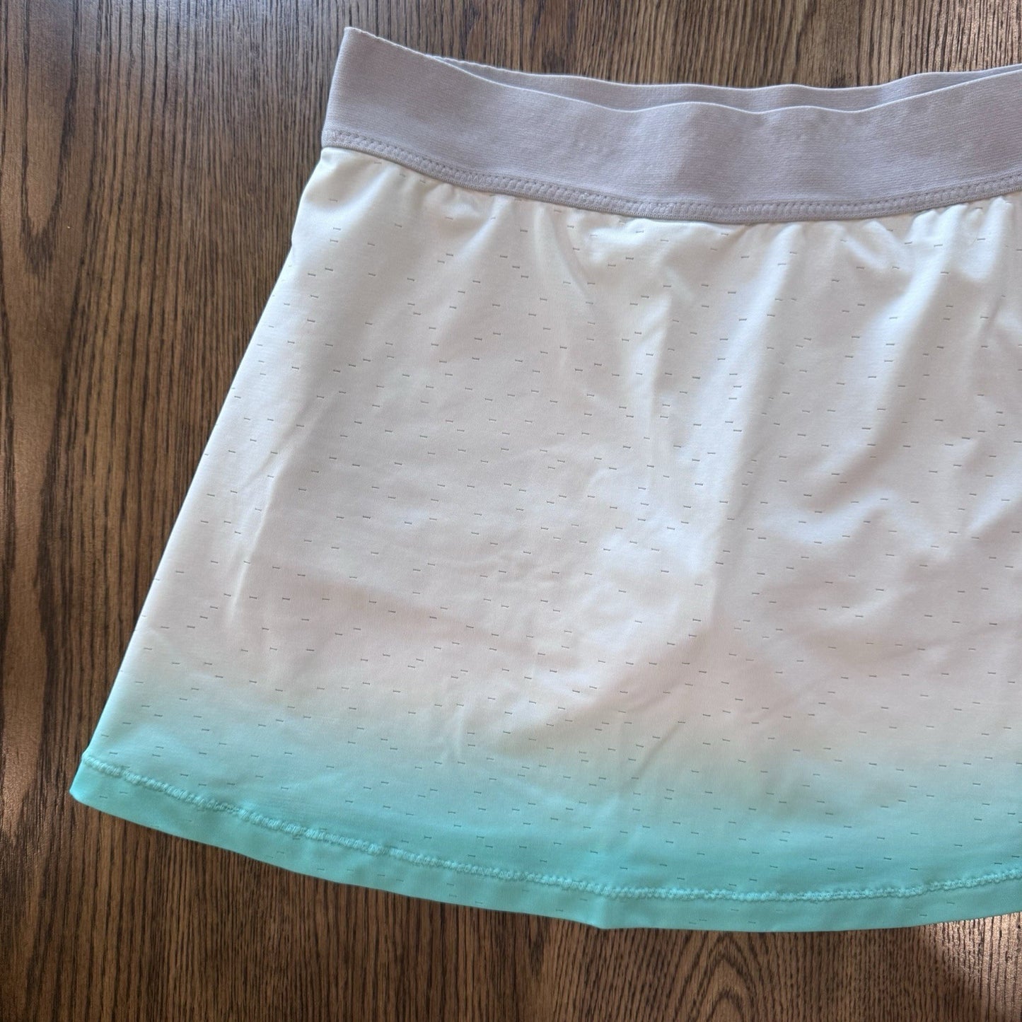 Nike Dri-Fit Women’s Tennis Skirt Size XL Built-In Shorts Ombre Aqua White Skort