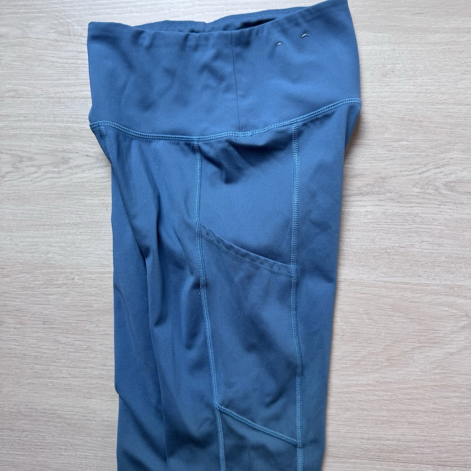 American Eagle Everything Pocket Leggings Blue High Rise Womens Small