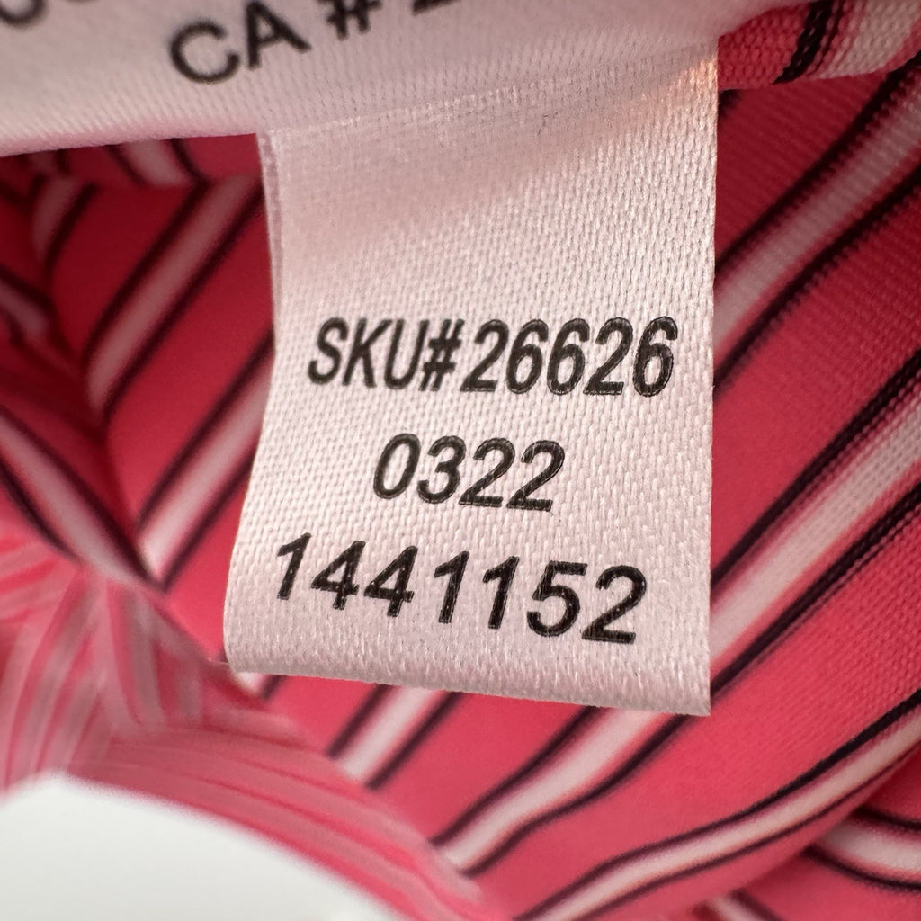 FootJoy FJ Golf Polo Shirt XL Pink Striped Holiday Panama City Beach Men’s