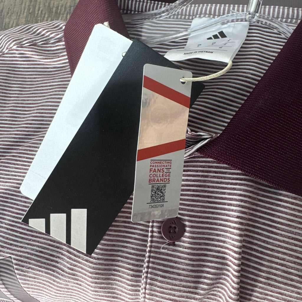 NWT Adidas Texas A&M Aggies Ultimate365 Golf Polo Men’s S Maroon White $80