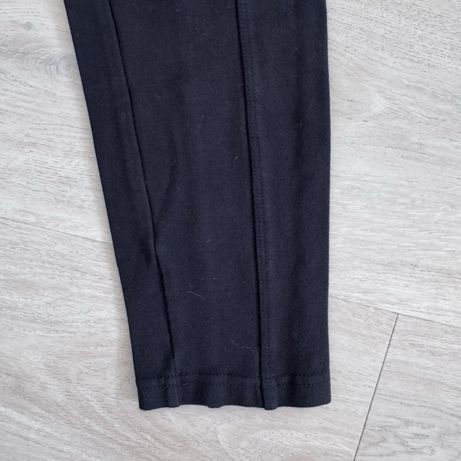 Ann Taylor LOFT Black Leggings S Pull On Zip Pocket