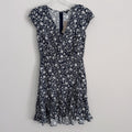 J.Crew Mercantile Navy Floral Dress 00 Ruffle Hem NWT