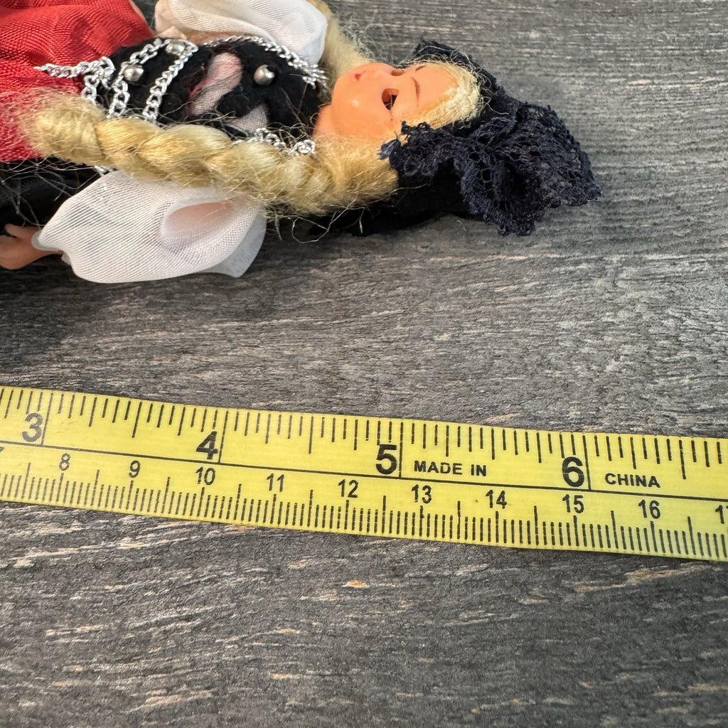 Vintage 6" Sleepy Eye Doll European Souvenir German Swiss Alpine Dirndl Costume