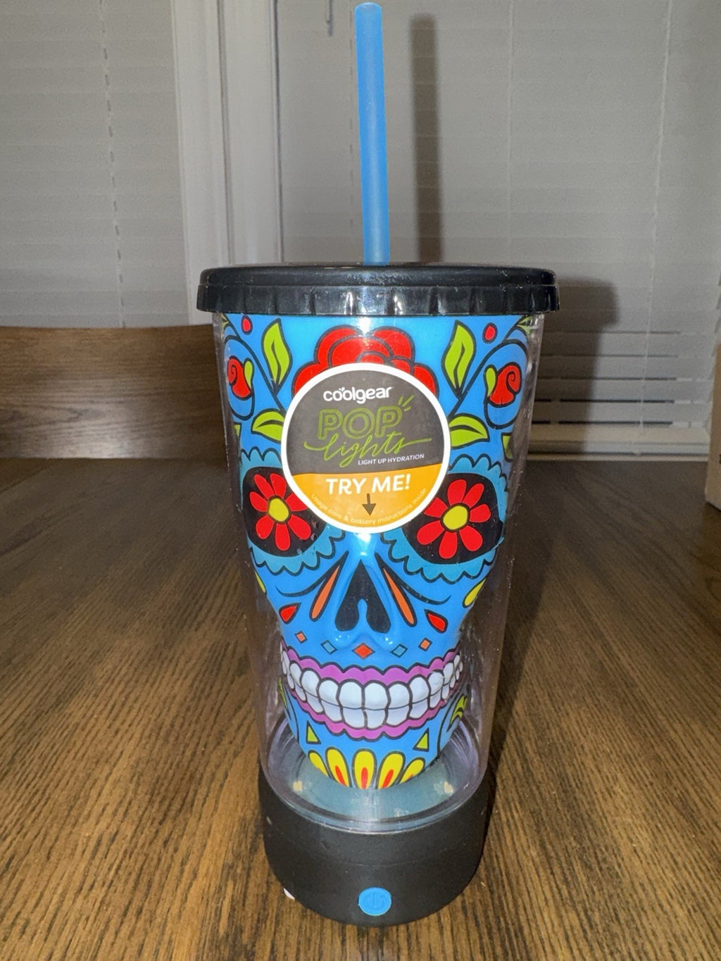 4 Cold Gear Insulated Travel Cups Halloween Day Of The Dead Light Up
