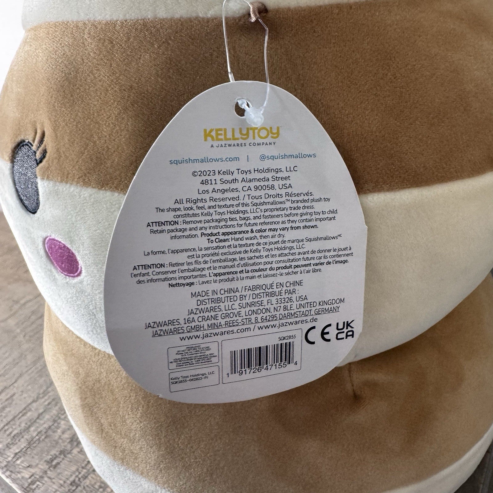 Squishmallow RARE  Rayen Pancake Plush Rayen 12” Stuffed Animal Kellytoy NWT