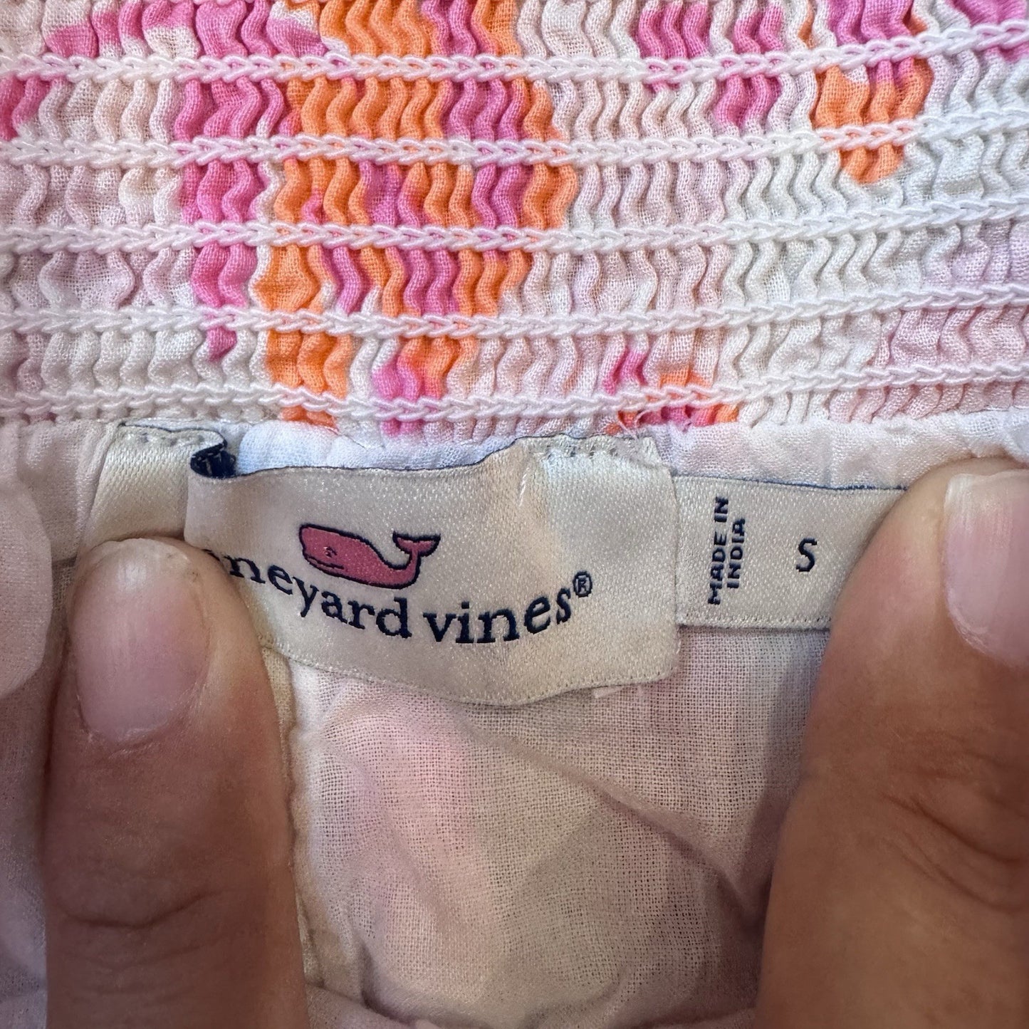 Vineyard Vines Women’s Smocked Waist Floral Shorts Size Small | 100% Cotton 