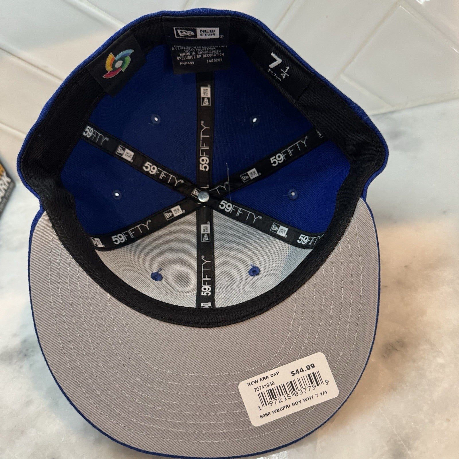 Puerto Rico World Baseball Classic New Era 59FIFTY Blue Fitted Cap Hat 7 1/4