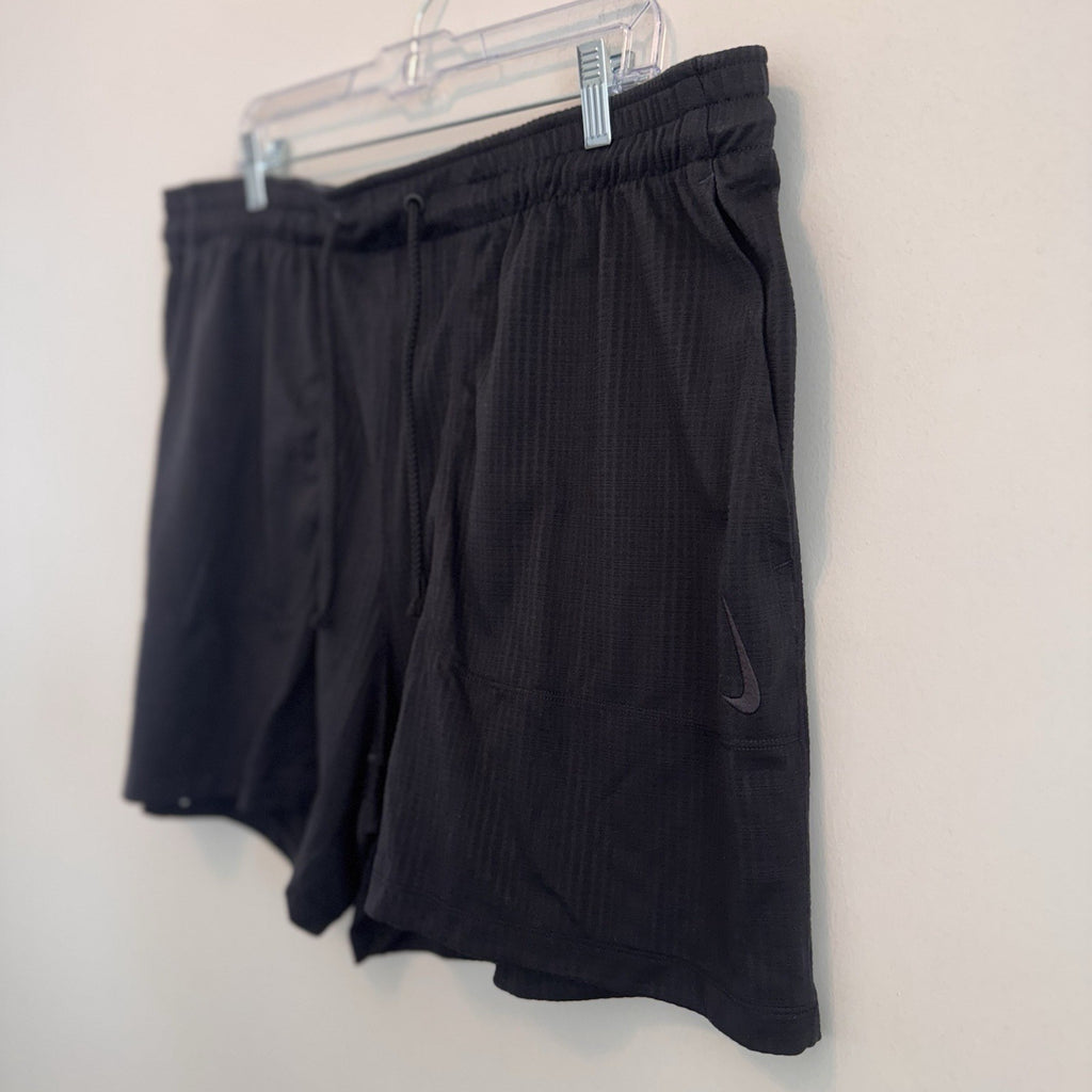 Nike Yoga Men's Dri-FIT 5" Unlined Shorts FB7786-010 Black Size XXL