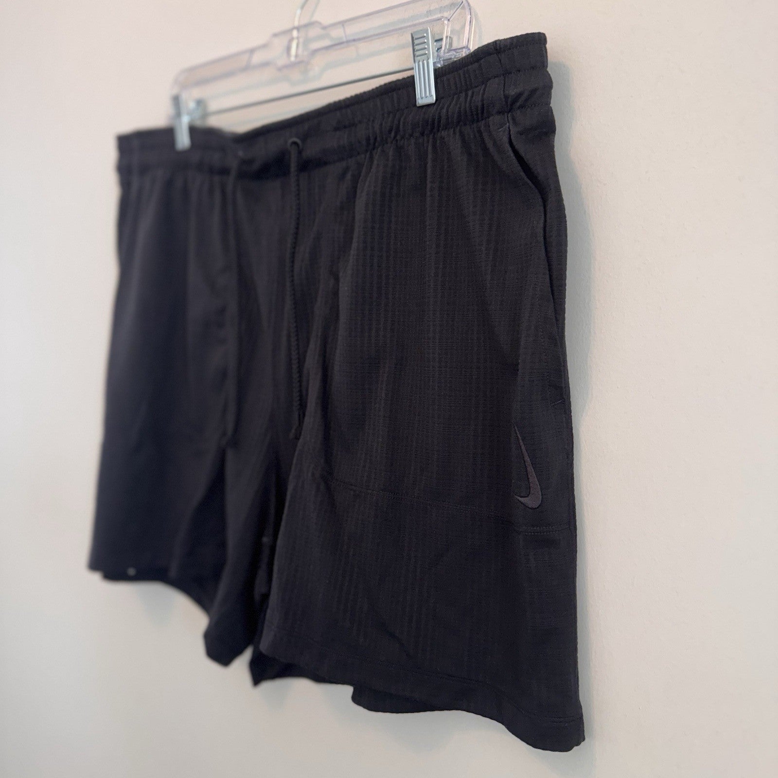 Nike Yoga Men's Dri-FIT 5" Unlined Shorts FB7786-010 Black Size XXL
