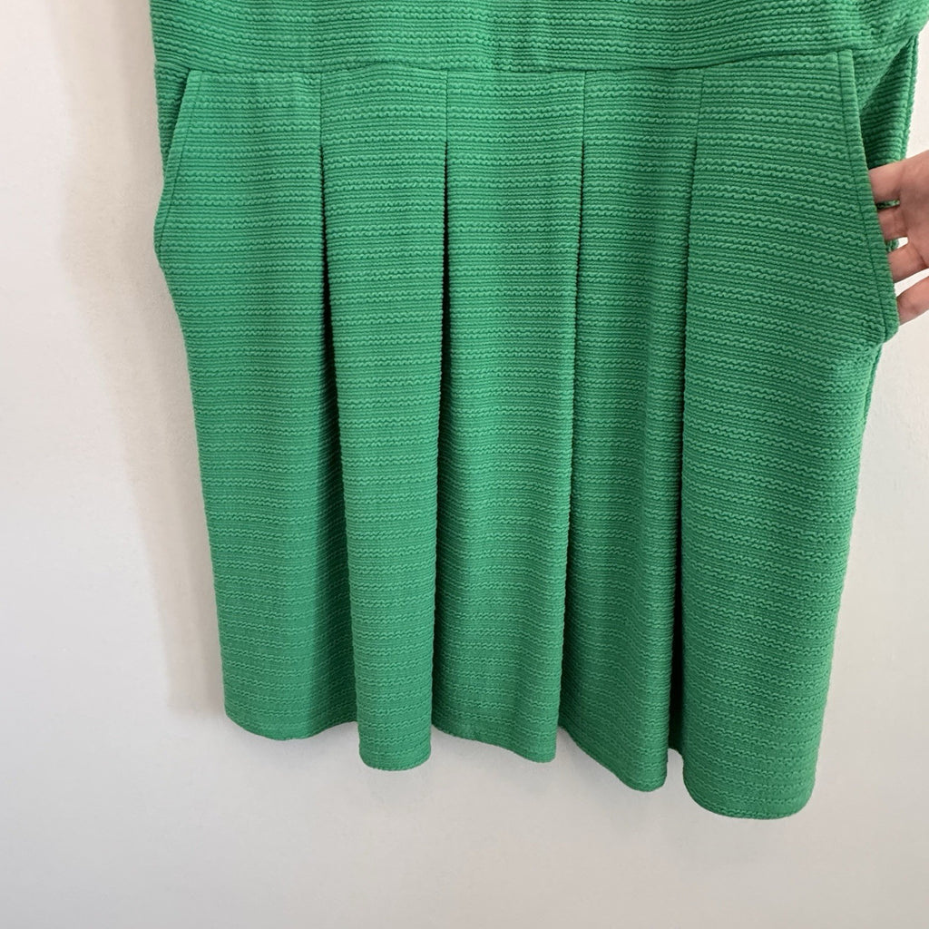 Draper James RSVP Green Sleeveless Knit Pleated Mini Dress XXL NWT