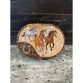 Hot Focus Dashing Horse Oval Shaped Musical Jewelry Box