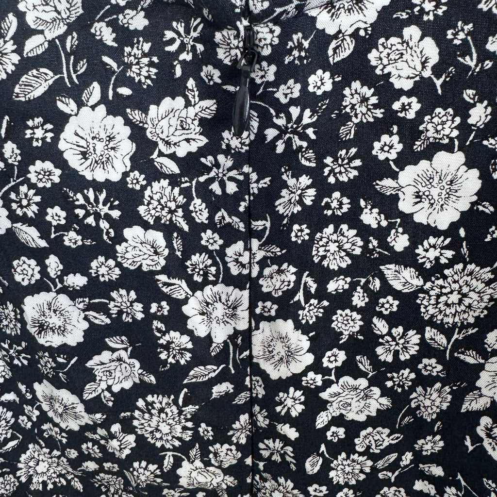 J.Crew Mercantile Navy Floral Dress 00 Ruffle Hem NWT