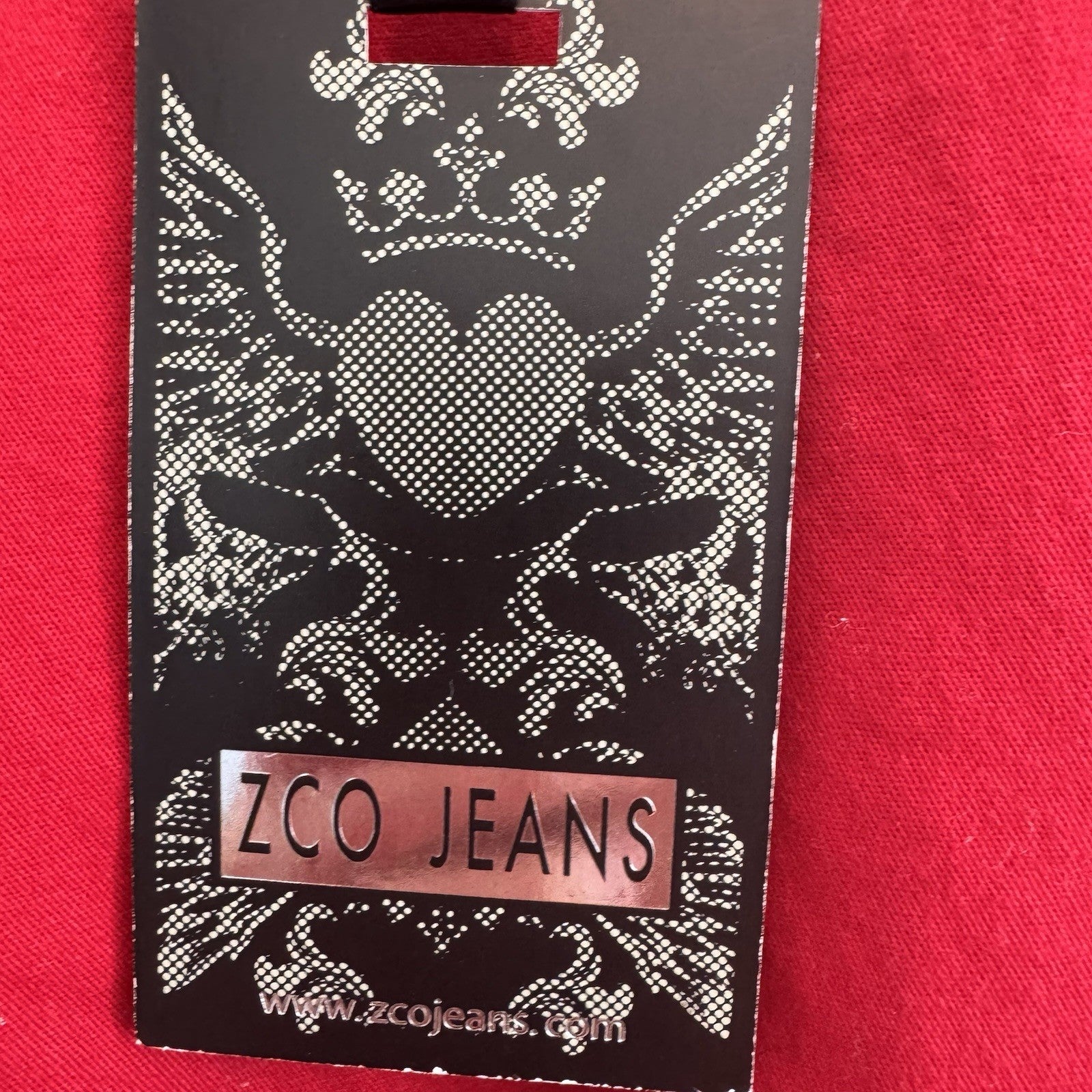 ZCO Jeans Women’s Size 5 Red Skinny Jeans Slim Fit Stretch Denim NWT44