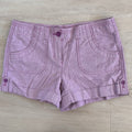 Women’s Ann Taylor LOFT Purple Cotton Shorts Sz 0 Original Casual Preppy