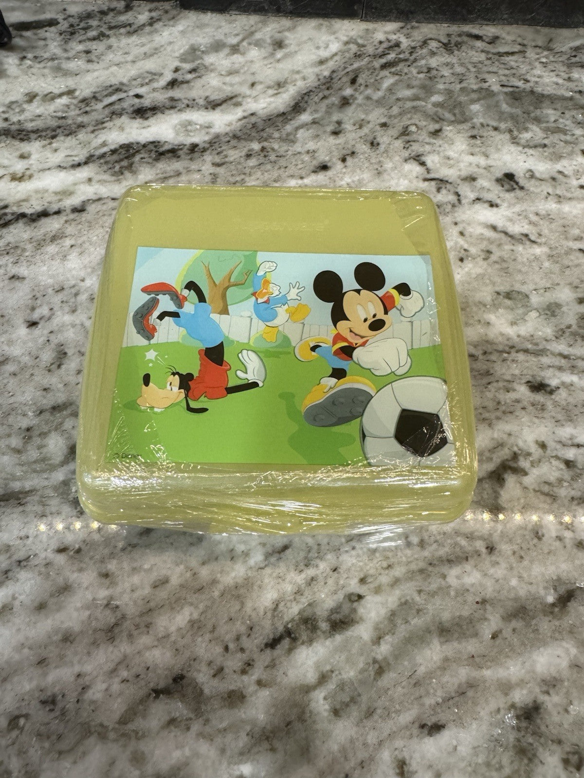 Disney MICKEY Tupperware Hinged Clam Shell sandwich Container