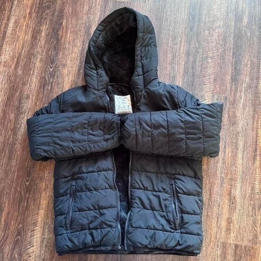 Abercrombie and Fitch Kids 15/16  Black puffer jacket with hood #winterjacket