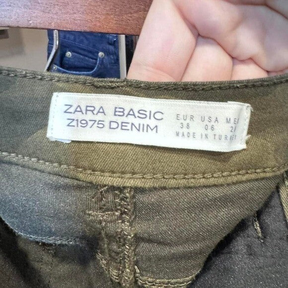 ZARA BASIC Z1975 DENIM Zara camo  #camo size 6