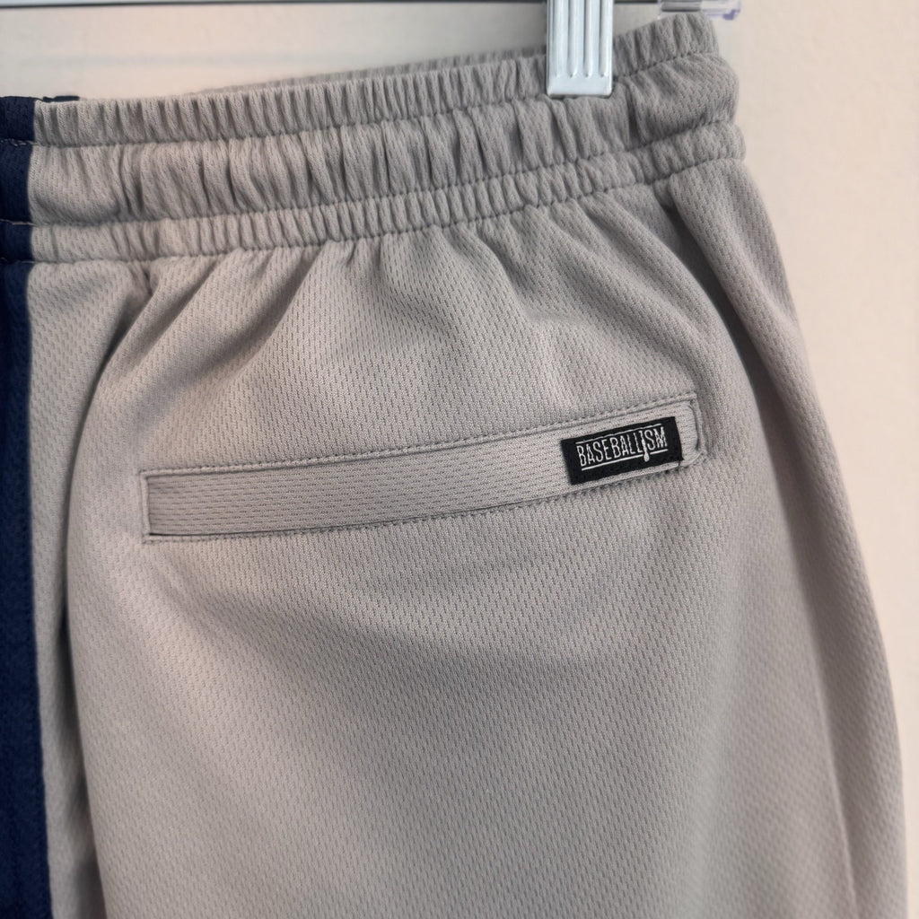 Baseballism x MLB Atlanta Braves Mesh Shorts NWT Split Home Away Gray Navy S $60