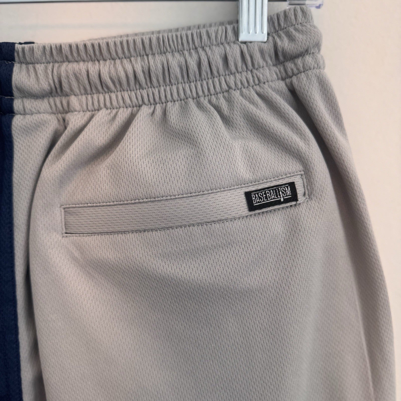 Baseballism x MLB Atlanta Braves Mesh Shorts NWT Split Home Away Gray Navy S $60