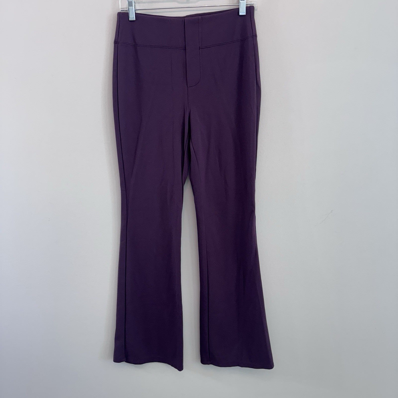 Halara Purple Flare Dress Pants High Waisted Work Office Stretch Yoga Pants Med