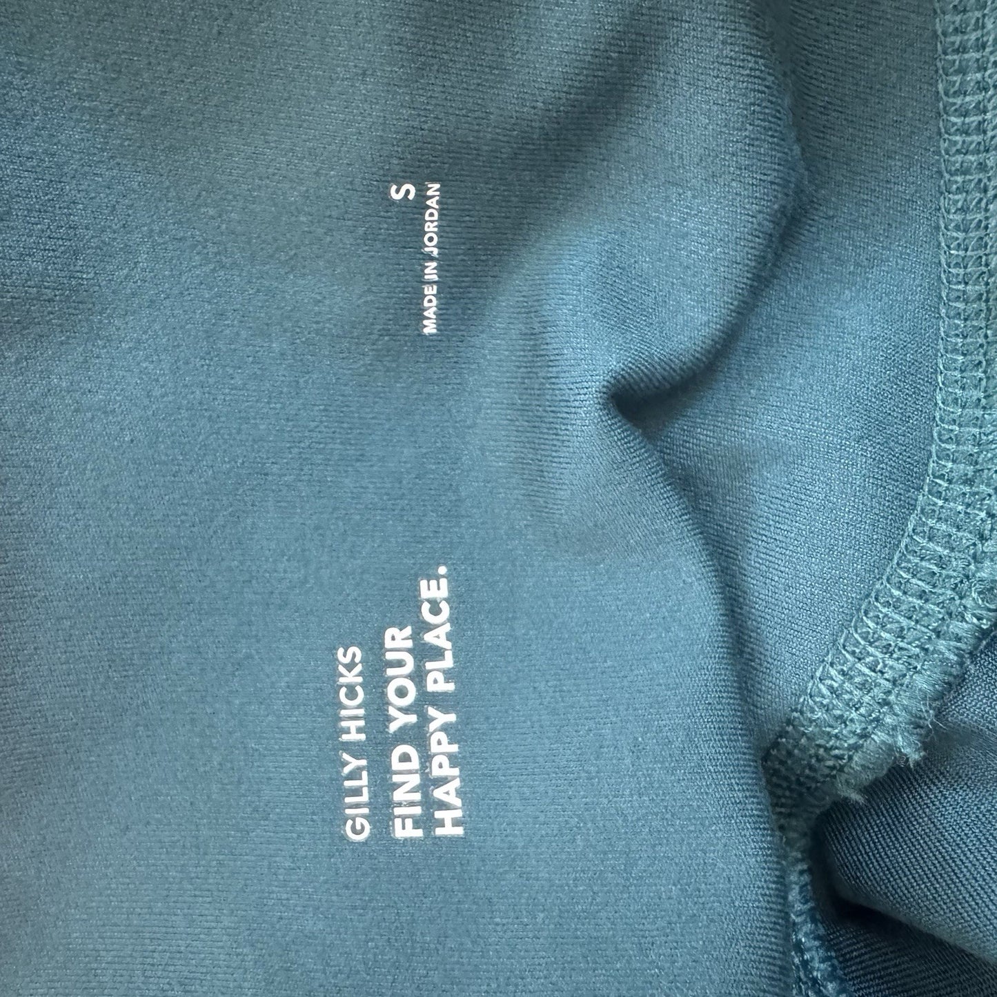 Gilly Hicks Leggings Women Small Teal High Rise Stretch Recycled Activewear 