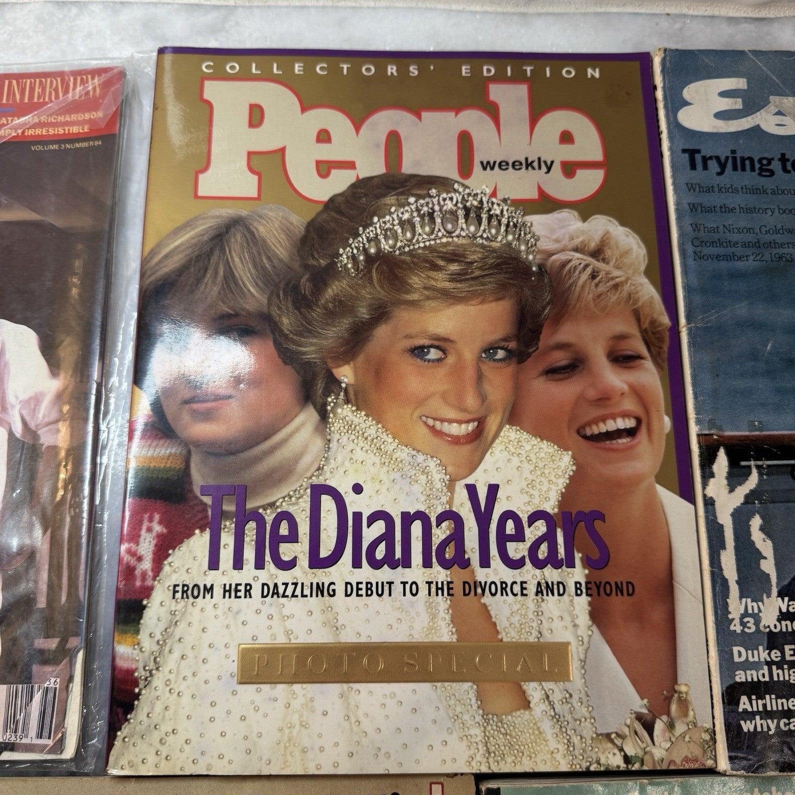 Vintage Celebrity Magazine Lot Diana JFK Elvis Tom Cruise Jeff Bridges 5 Mag