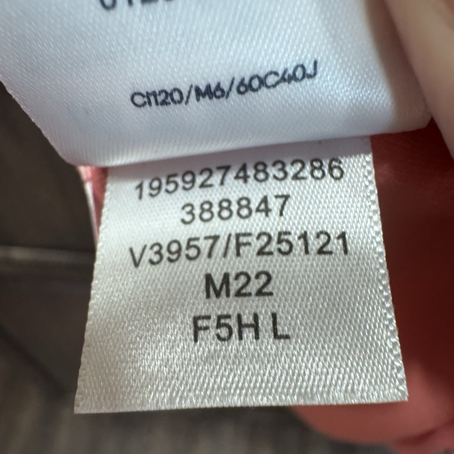 Lands’ End Women’s Split Neck Knit Top Size L (14-16) Pink Cotton Blend