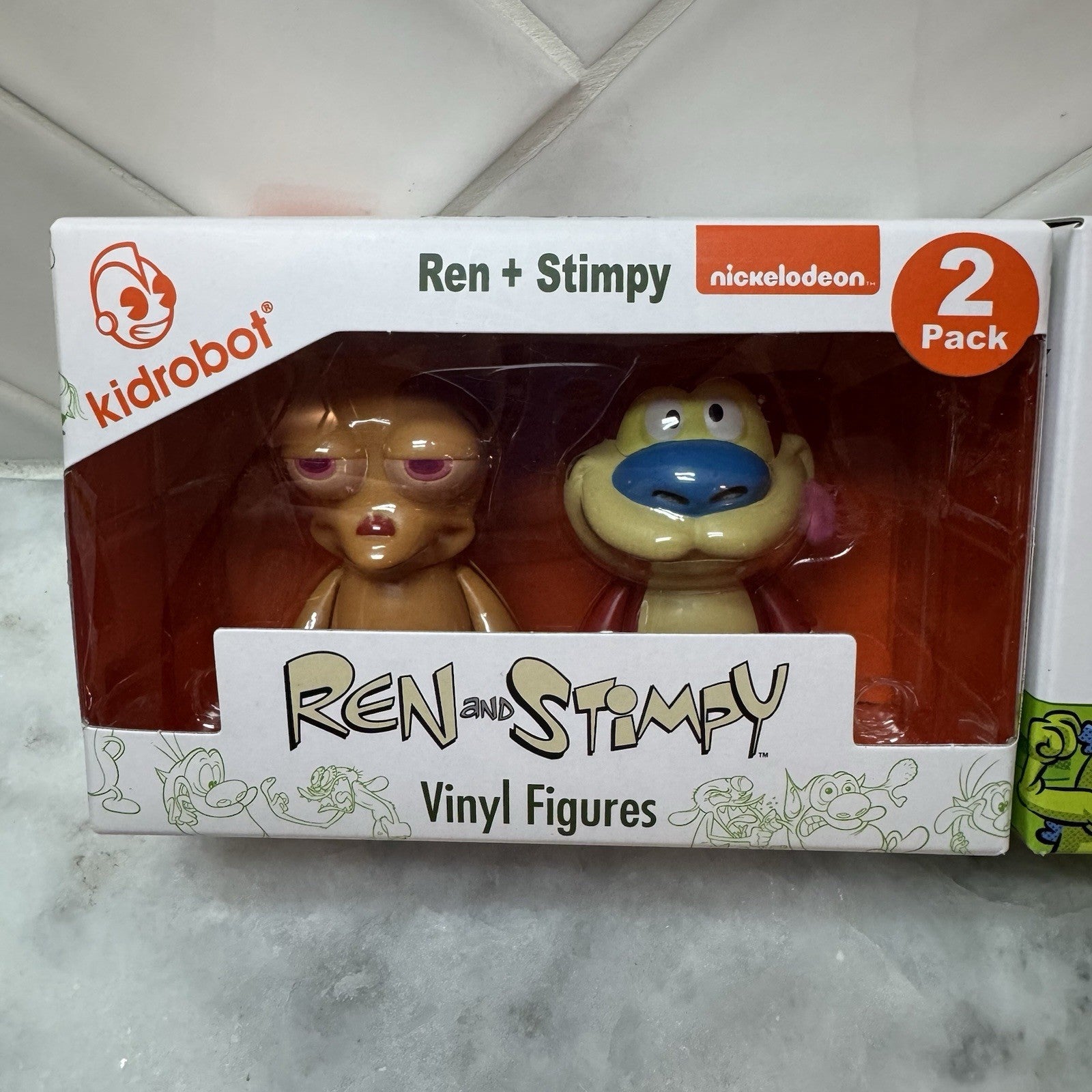 Kidrobot Ren & Stimpy Vinyl Figures 2 Pack & Rugrats 2 Pack Combo Nickelodeon