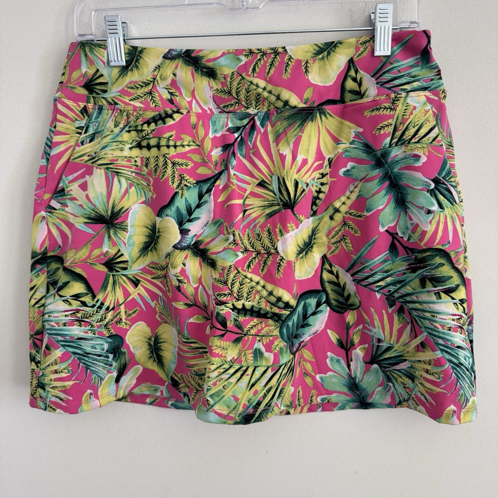 Tommy Bahama Golf Skort Womens Medium M Tropical Floral Pink Active Skirt