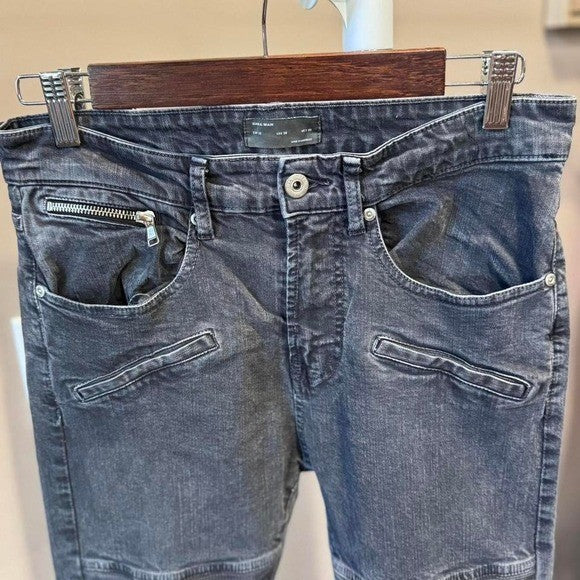 Zara Man Biker Jeans Gray Size 30 Pants Motorcycle