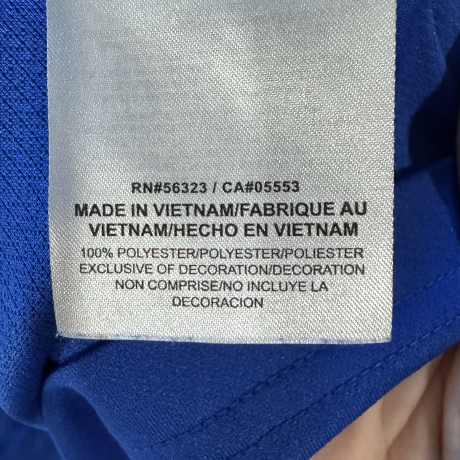 Nike Baseball Jersey Size Small Blue White Button Front Dri-Fit Athletic